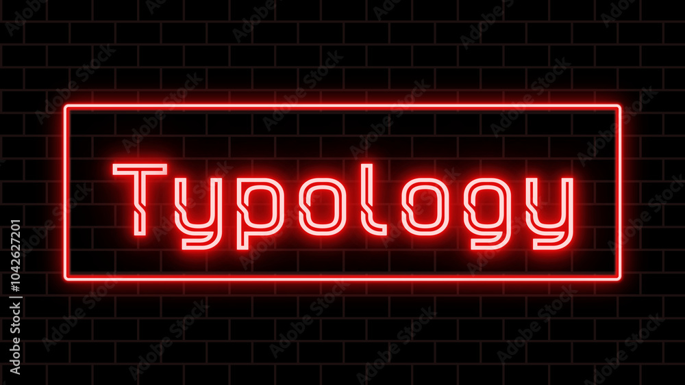 Typology のネオン文字 Typology のネオン文字