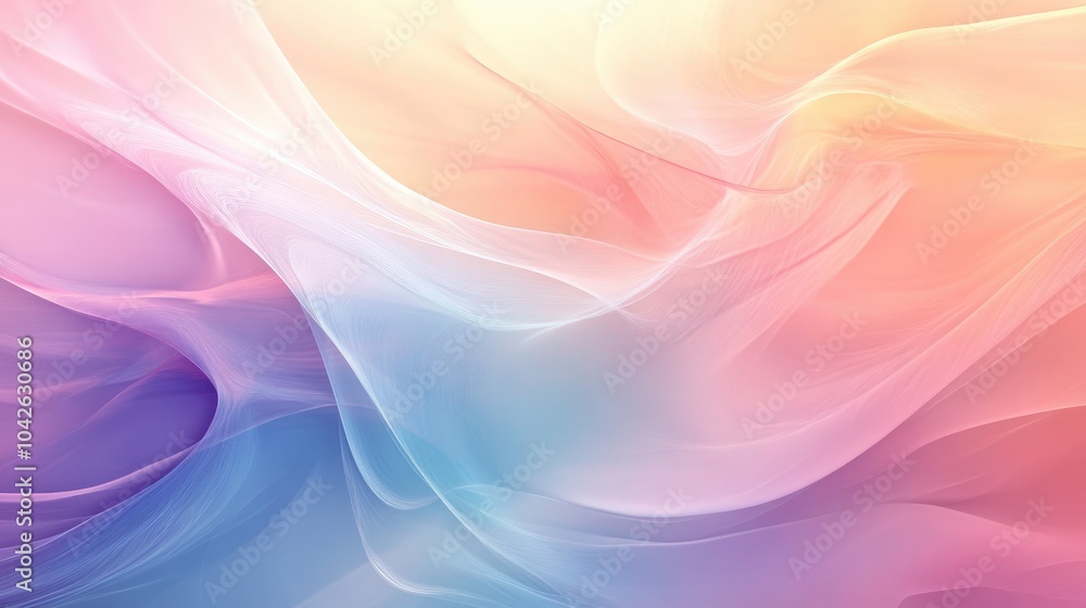 Abstract Pastel Swirling Background with Delicate Lines Abstract Pastel Swirling Background with Delicate Lines