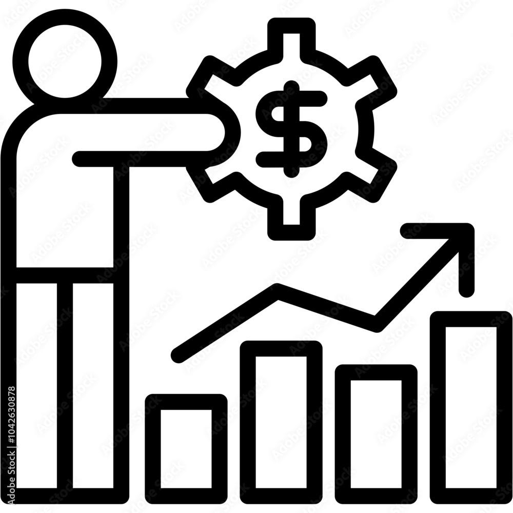 Obraz premium Asset Management Icon