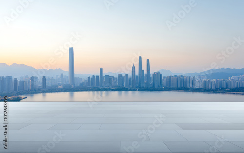 Architectural landscape of modern urban skyline