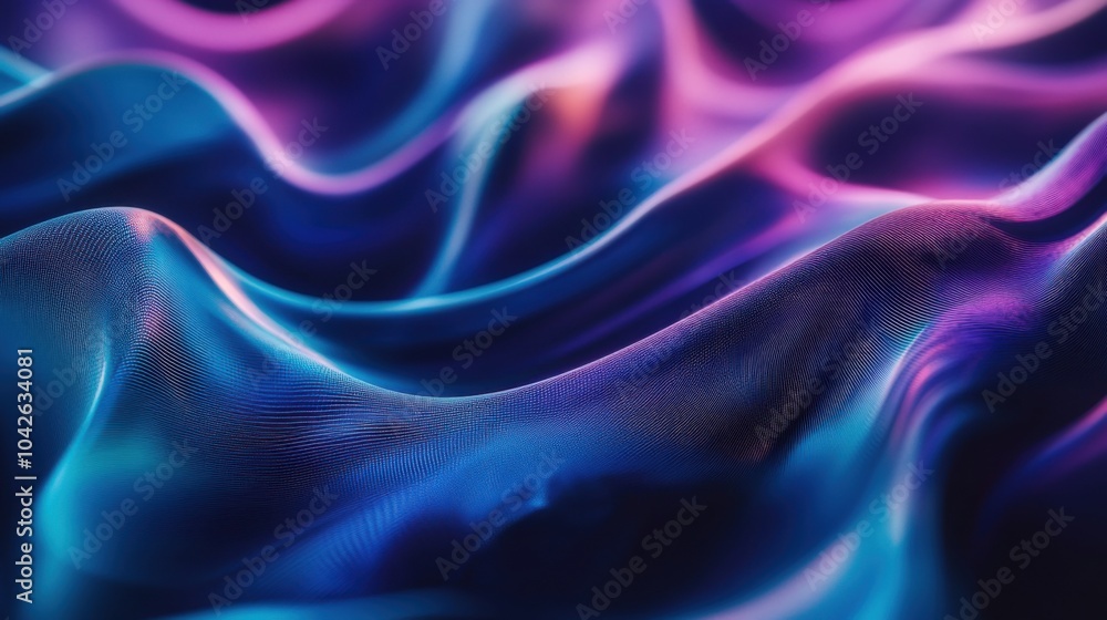 Obraz premium Abstract wavy blue and pink fabric texture