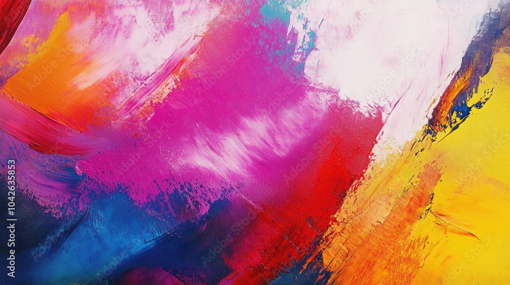 A colorful abstract painting with bold strokes and vibrant hues, representing energy, movement, and boundless creativity A colorful abstract painting with bold strokes and vibrant hues, representing energy, movement, and boundless creativity