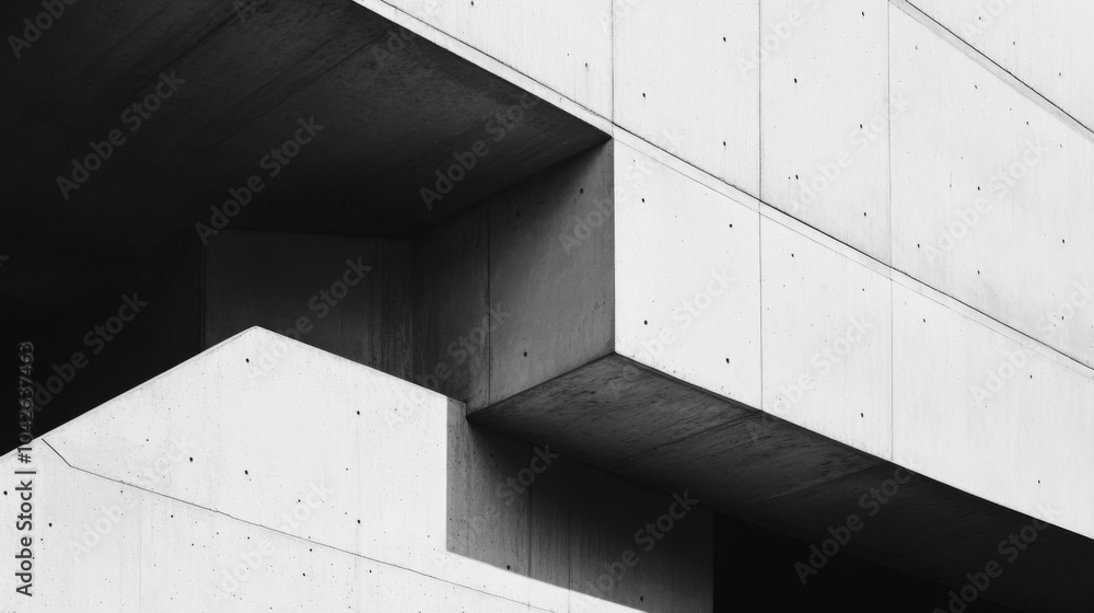 Obraz premium Modern Architecture with Clean Lines and Textures