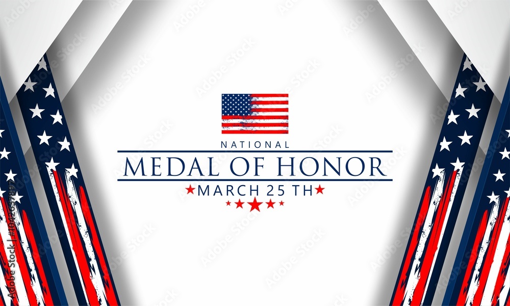 National Medal Of Honor Day Background Vector Illustration National Medal Of Honor Day Background Vector Illustration