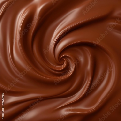 Smooth Melted Chocolate Texture