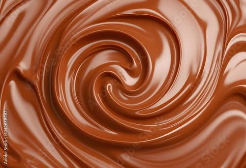 Smooth Melted Chocolate Texture