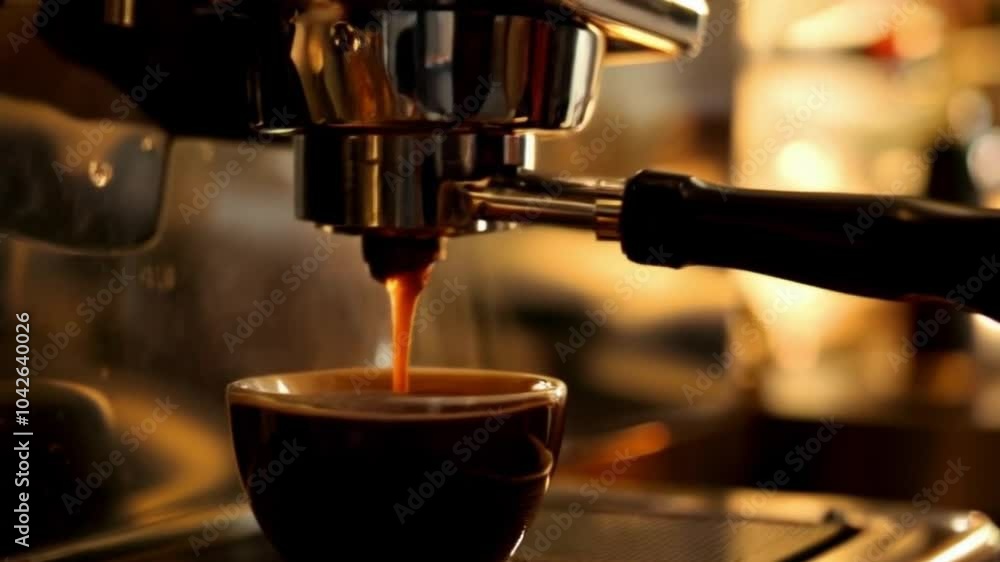 Cinematic Coffee Scene with Swirling Crema and Authentic Brewing Sounds for Premium Coffee Ads Cinematic Coffee Scene with Swirling Crema and Authentic Brewing Sounds for Premium Coffee Ads