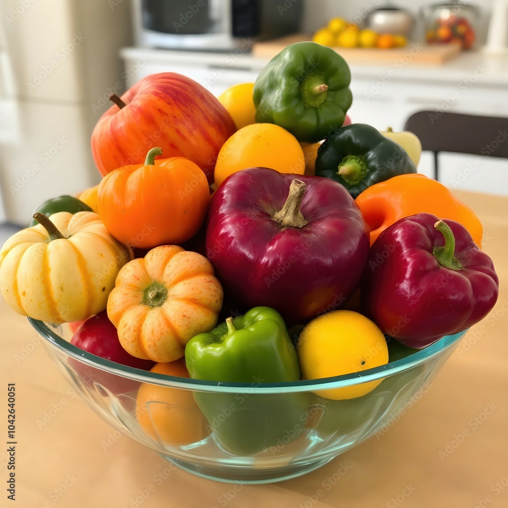 Fruit Bowl on Kitchen Table