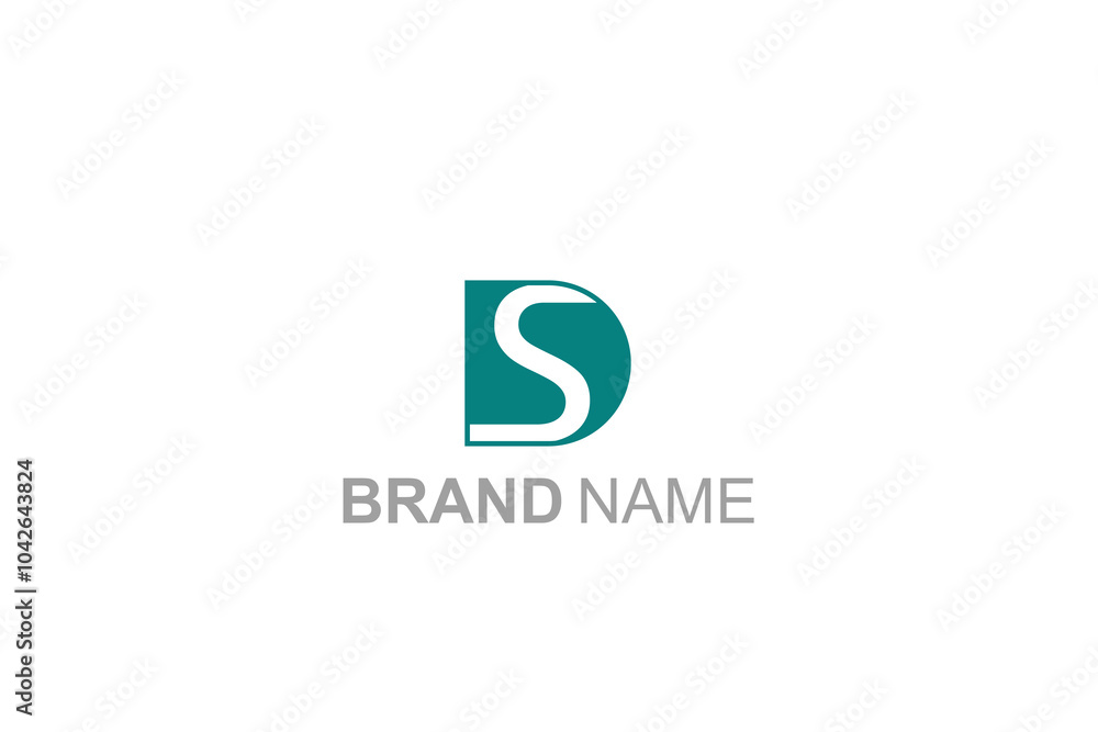 Modern Sd or ds logo template Modern Sd or ds logo template