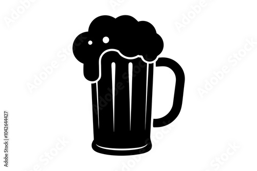 Beer Mug | isolated vector silhouette illustration on white background