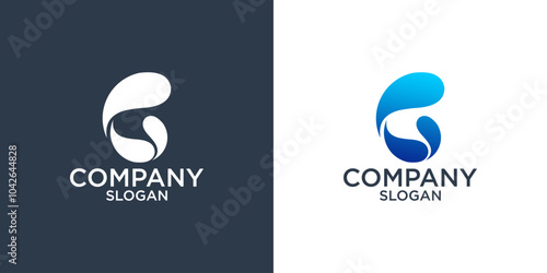 letter g abstract monogram logo design vector