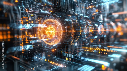 Wallpaper Mural An imaginative portrayal of a quantum computer, Torontodigital.ca