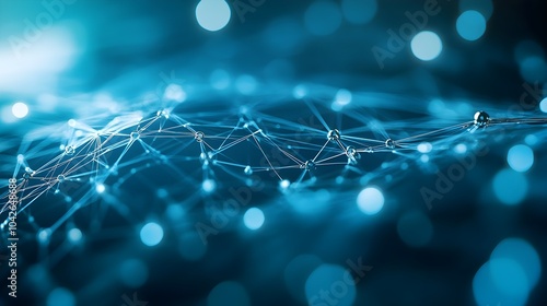 A high-tech background with a digital mesh network design in silver and blue gradients, suited for a cybersecurity application's user interface