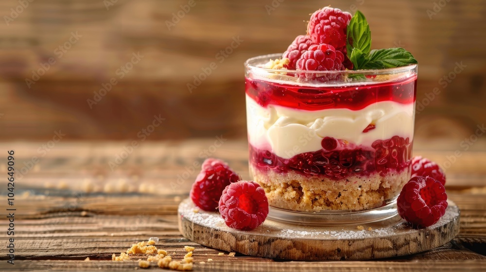 Elegant Raspberry Cheesecake Delight in a Glass - A Perfect Dessert Experience Elegant Raspberry Cheesecake Delight in a Glass - A Perfect Dessert Experience