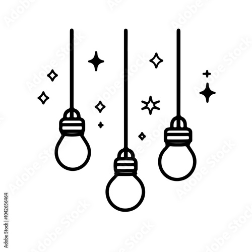 light bulb isolated on white vector icon 