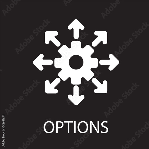 Option icon Decision making, choice and selection symbol illustration