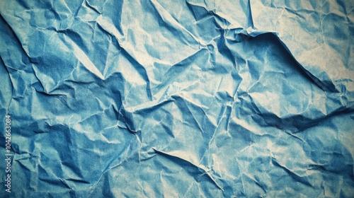 Wallpaper Mural Crumpled Blue Paper Texture Background Design Torontodigital.ca