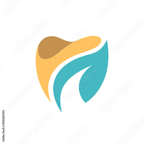 dentist natural teeth logo vector eps