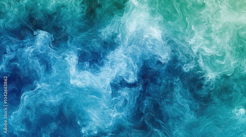 Ethereal Blue and Green Abstract Swirl Background Ethereal Blue and Green Abstract Swirl Background