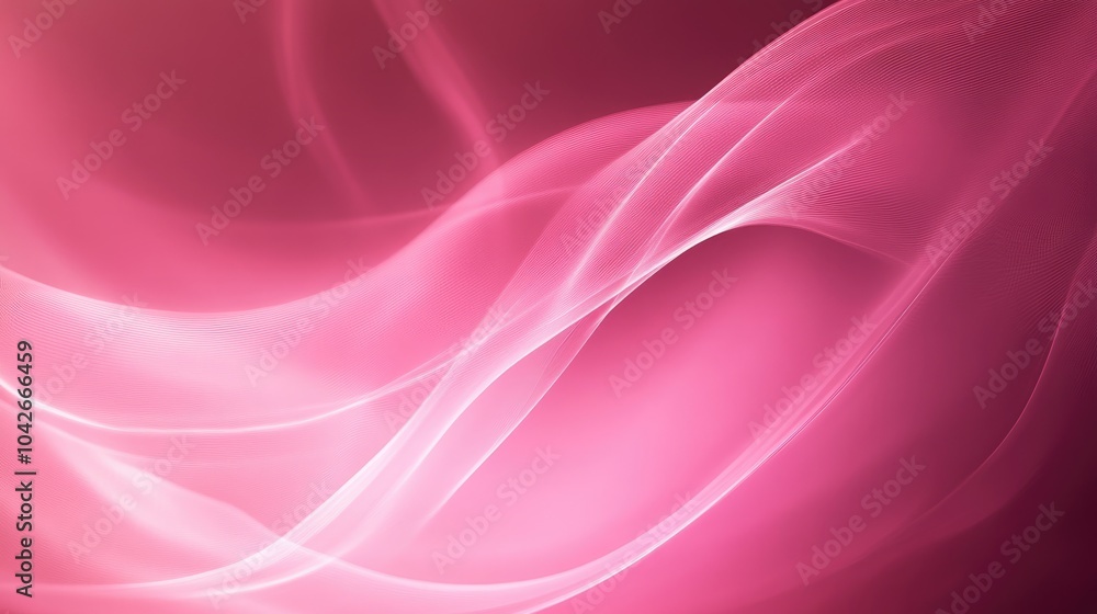 Soft Pink Glow with Smooth Waves in Motion Soft Pink Glow with Smooth Waves in Motion