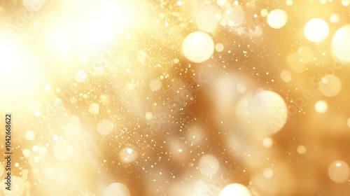 Golden Glowing Abstract Background for Creative Projects