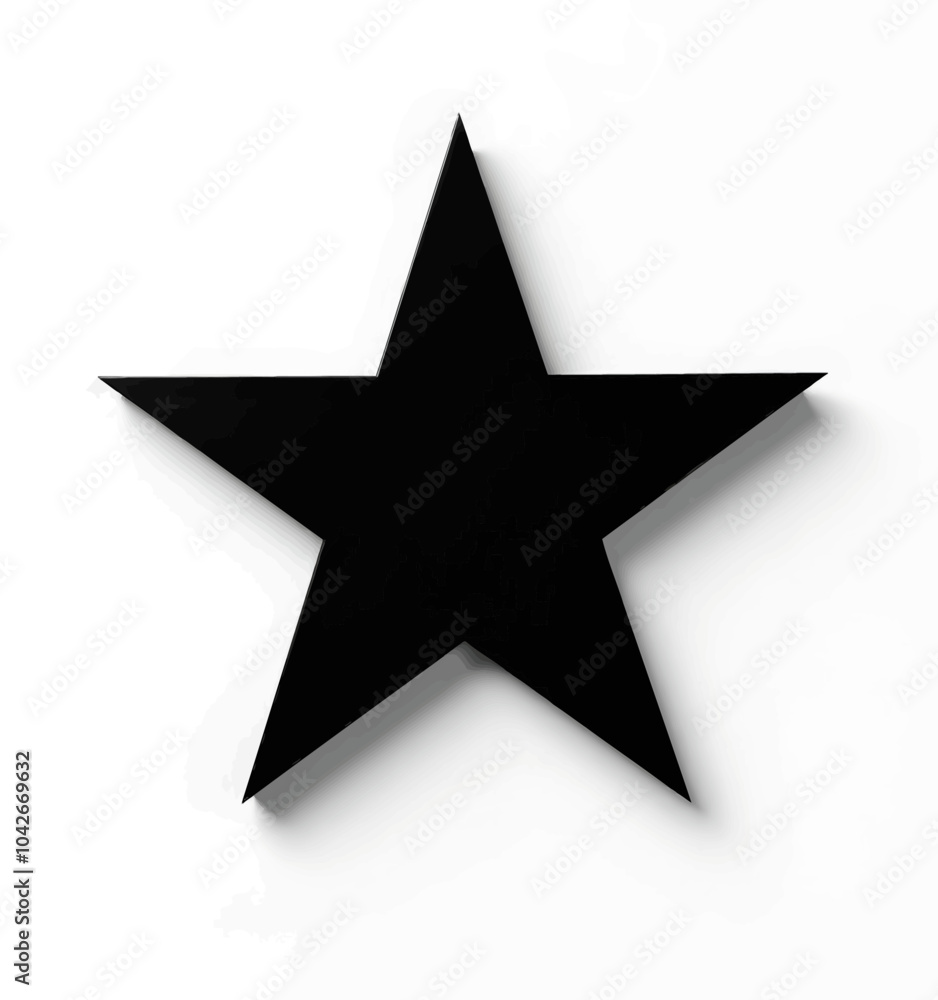 Black Star on White Background
Black Star on White Background