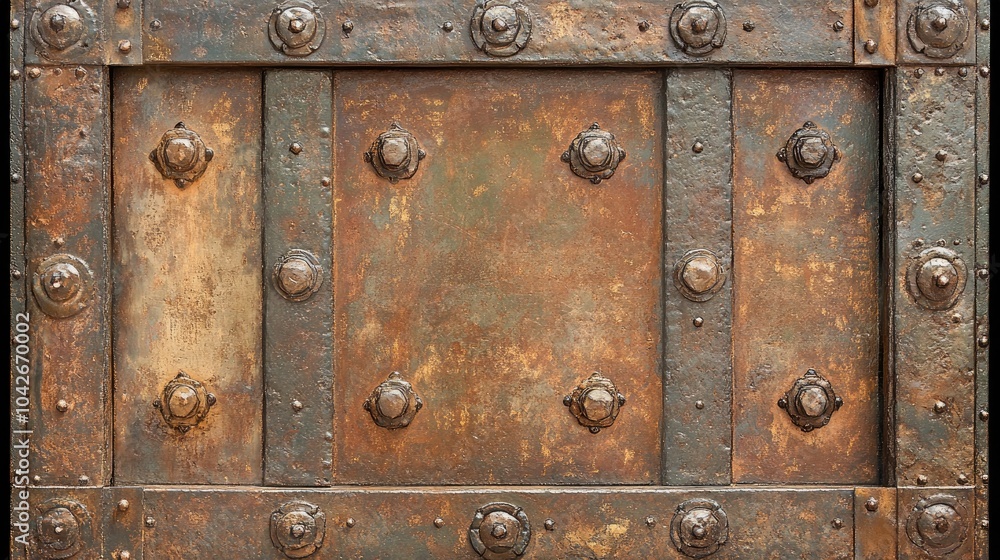 Heavy Iron Safe Door with Multiple Locking Mechanisms Heavy Iron Safe Door with Multiple Locking Mechanisms