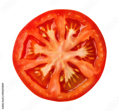 Wallpaper Mural Slice of tomato isolated on transparent background Torontodigital.ca