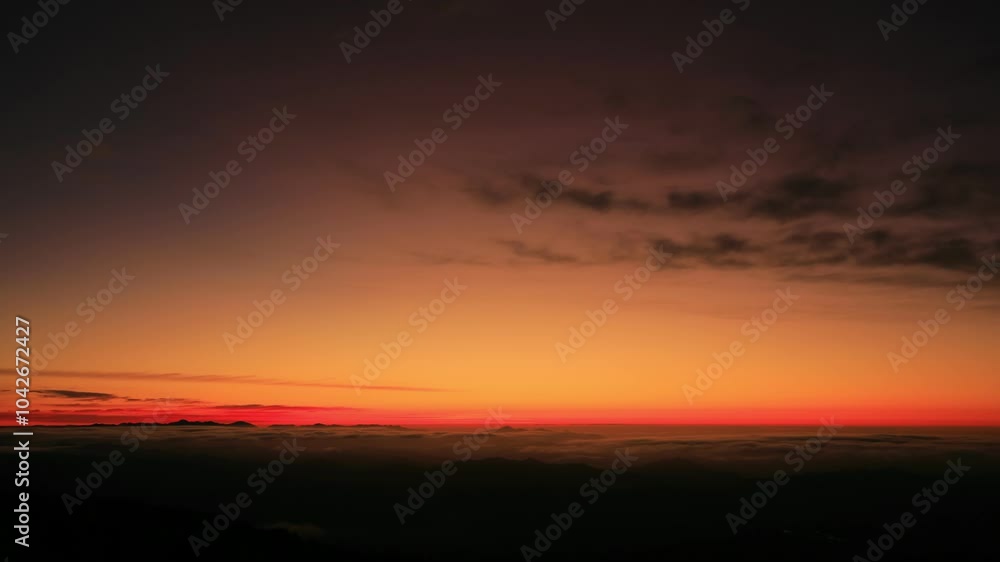 sunrise over the mountains, time lapse sunrise over the mountains, time lapse