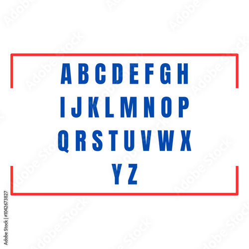 Alphabets in english or A to Z 