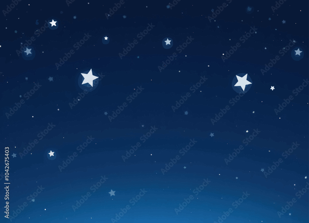 Naklejka premium Night Sky with Stars 