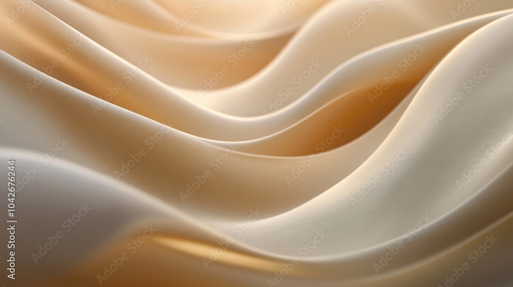 Obraz premium Smooth Golden Gradient Fabric Background