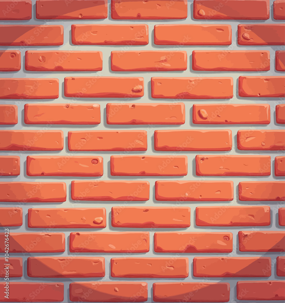 Obraz premium Red Brick Wall With Light Spot 
