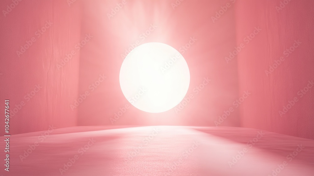 Soft Pink Gradient with Subtle Glowing Light Soft Pink Gradient with Subtle Glowing Light