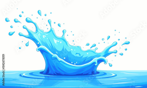 Water Splash Illustration 
