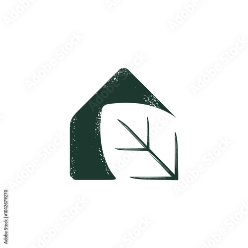 green house natural logo vector eps