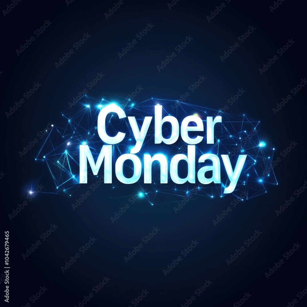 Fototapeta premium Cyber Monday sale announcement