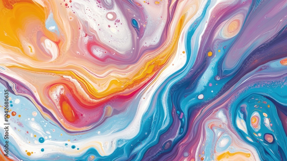 Fototapeta premium Vibrant Explosion of Colors in Abstract Design