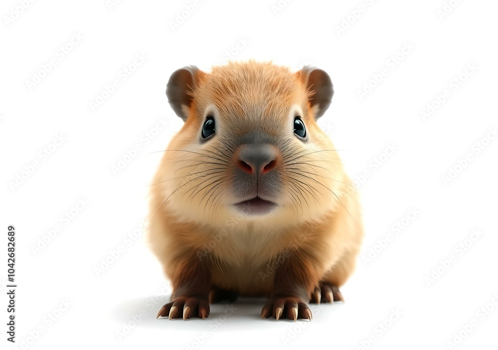 Baby Capybara, real baby Capybara, isolated on the white background, Baby Capybara, real baby Capybara, isolated on the white background,