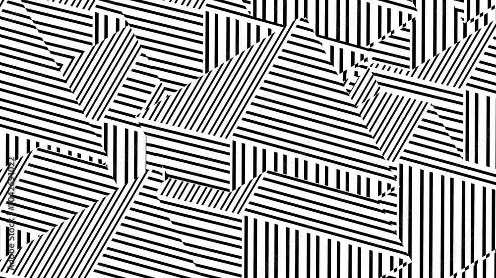 Abstract background with black and white shapes. Seamless loop video.Monochrome pattern.4k wallpapers video. Abstract background with black and white shapes. Seamless loop video.Monochrome pattern.4k wallpapers video.
