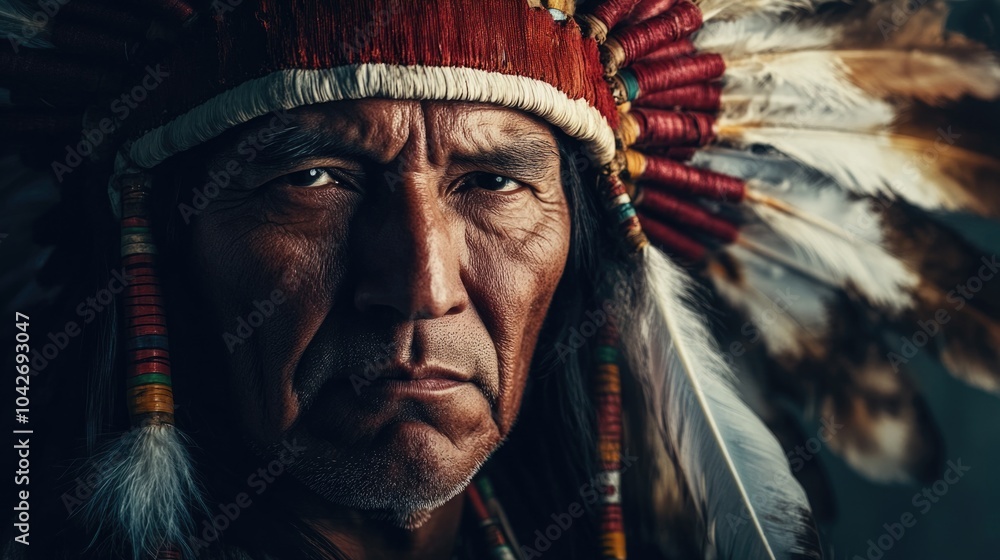 Obraz premium Headdress worn by a person