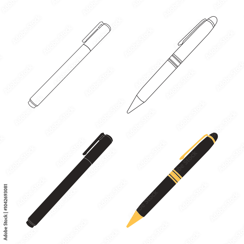 fountain pen icon design fountain pen icon design