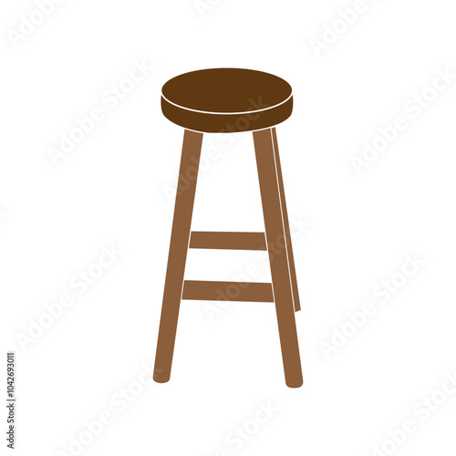 minimalist round chair icon