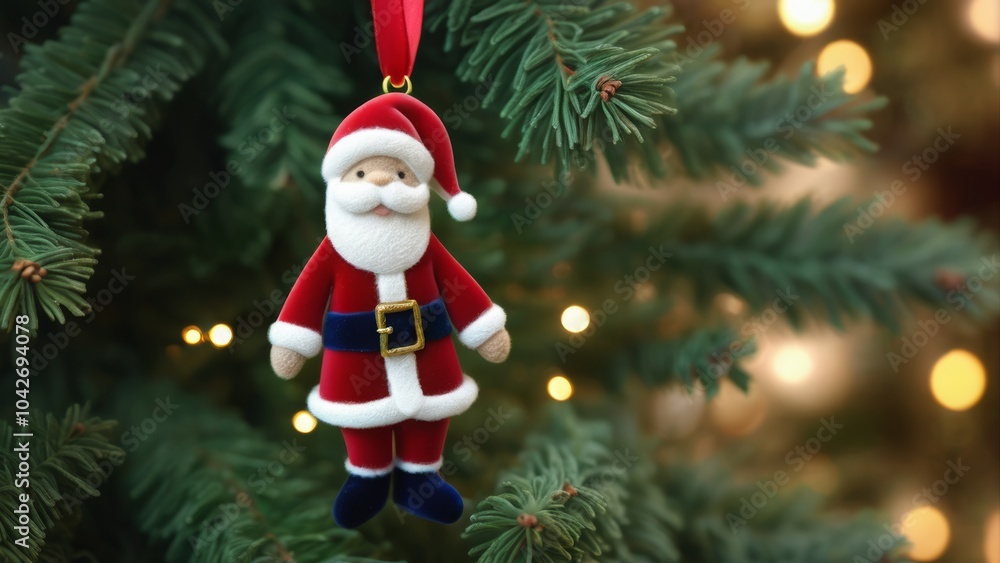 santa claus and christmas tree santa claus and christmas tree