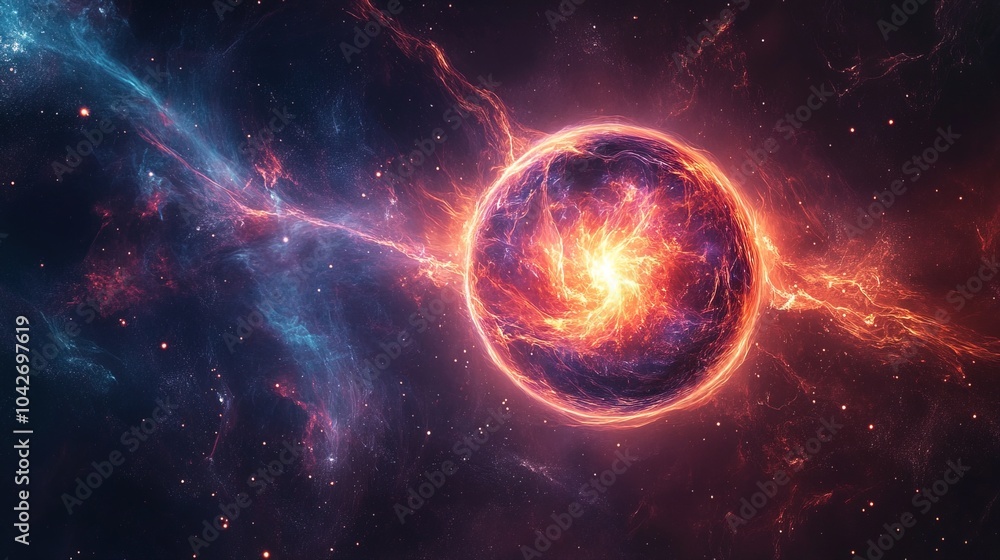 Obraz premium Nuclear fusion to generate unlimited energy