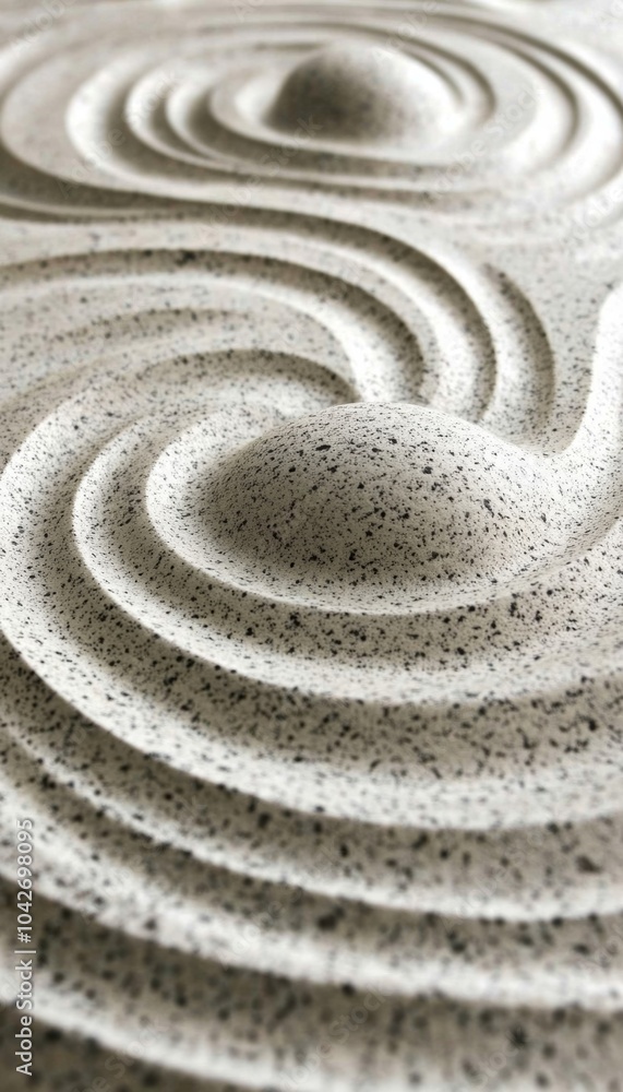 Abstract Zen Garden textured background. Tranquil and calming background with swirling ripples. Abstract Zen Garden textured background. Tranquil and calming background with swirling ripples.