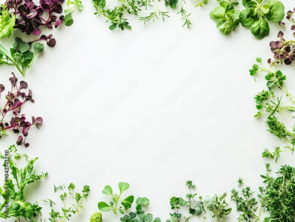 Fototapeta premium Fresh Herb Circle