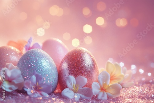 Close-up of Easter eggs