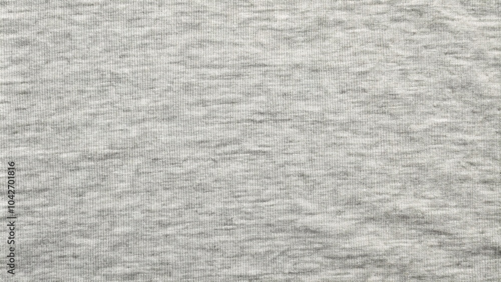 High angle view of heather gray jersey cotton vintage fabric texture High angle view of heather gray jersey cotton vintage fabric texture
