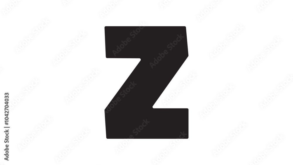 Z alphabet letter icon Z alphabet letter icon